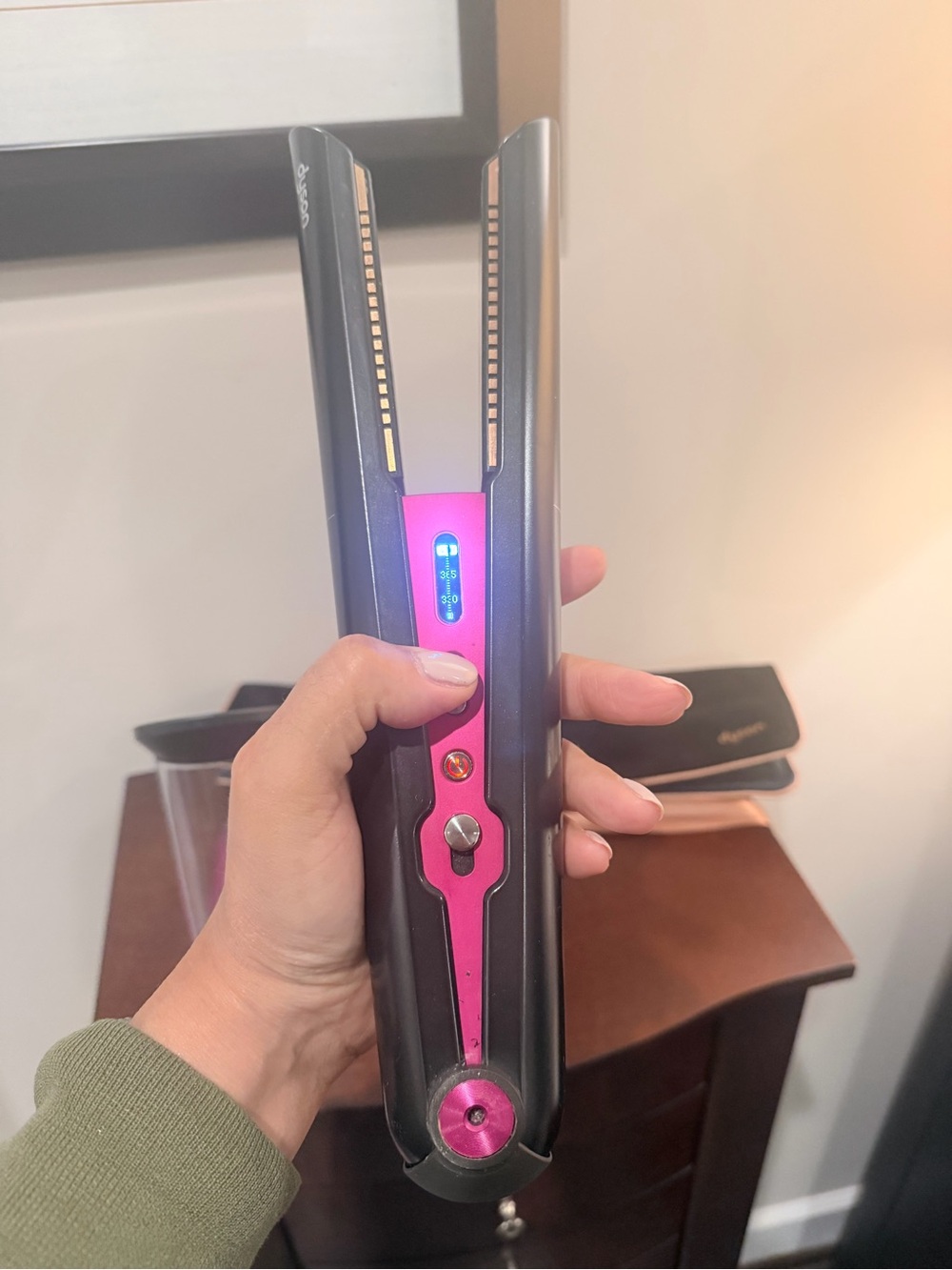 Dyson Black and Pink Corrale Hair Straightener (used 10x)